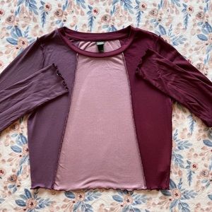 Purple aesthetic crop top